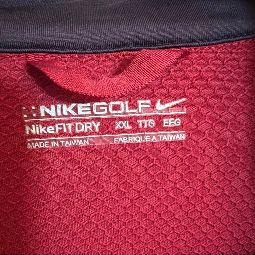 Performance Athletic Heavyweight Big & Tall  Golf Dri-FIT Nike XXL Quarter Zip - Picture 4 of 10